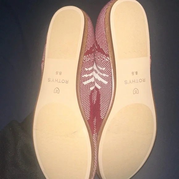 Rothy's Red and Cream Women's Flats - Picture 3 of 5